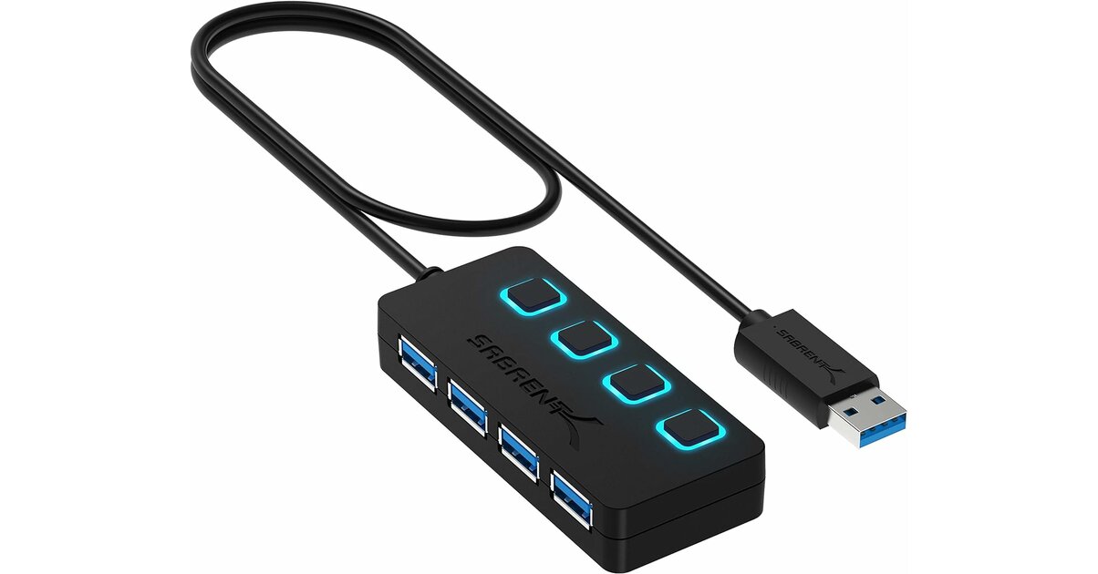 Hub USB 3.2 Sabrent 4 ports