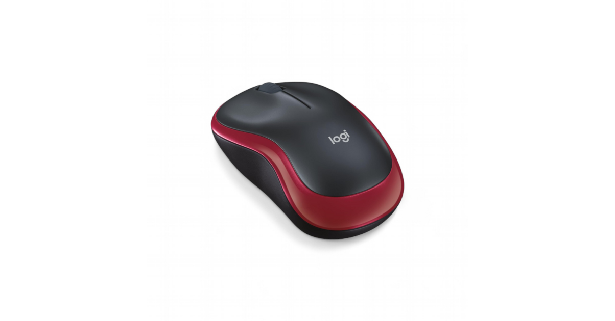 Souris sans fil Logitech M185 rouge